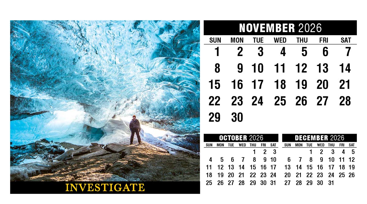 Galleria Motivation Promotional Desk Calendar - 2026